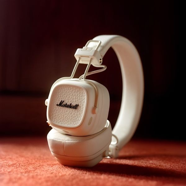 Fone de ouvido Marshall Major V On-Ear Bluetooth - Creme