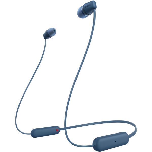 Fone de ouvido Sony In-Ear WI-C100 Bluetooth - Azul