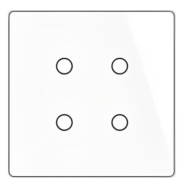 Interruptor de Luz Inteligente Moes WRS-BR4 4 Botões - Branco