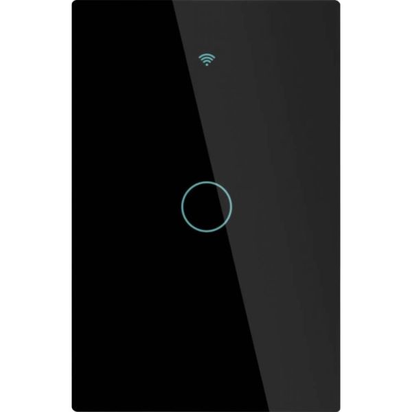 Interruptor de Luz Inteligente Moes WS-US1-L Wi-Fi RF 1 Botão - Preto
