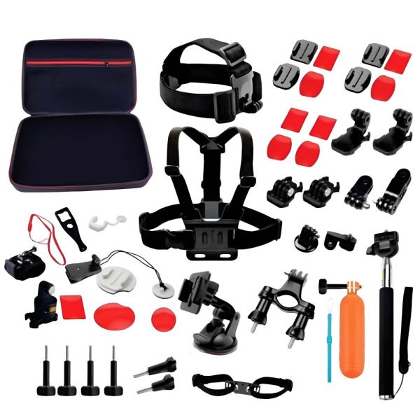 Kit de Acessórios Quanta QTSCA700 3 em 1 para Câmera de Ação