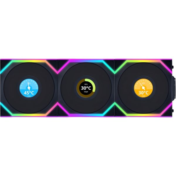 Kit de Coolers Lian Li Uni Fan SL Wireless 120 ARGB - Preto