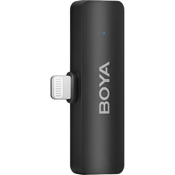 Kit Microfone Lavalier Sem Fio Boya BY-V4D USB-C - Preto