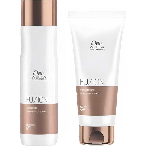 Kit Wella Fusion Intense Repair Shampoo 250mL + Condicionador 200mL
