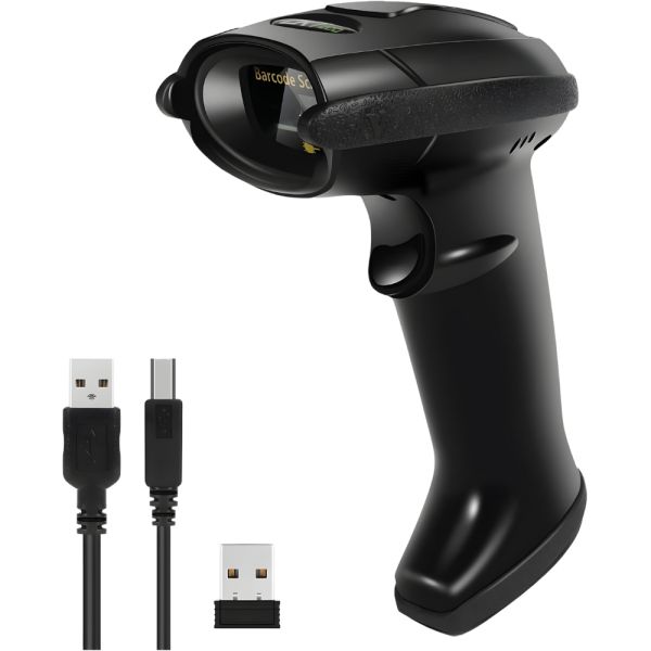 Leitor de Código de Barras ZKTeco ZKB103 1D Sem Fio - Preto