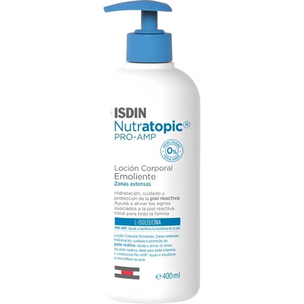 Loção Corporal Isdin Nutratopic Pro Amp Emoliente - 400mL