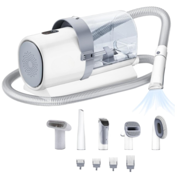 Máquina de Cortar Pelo e Higiene para Animais Xion + Kit XI-MULTIPET 220V - Branco