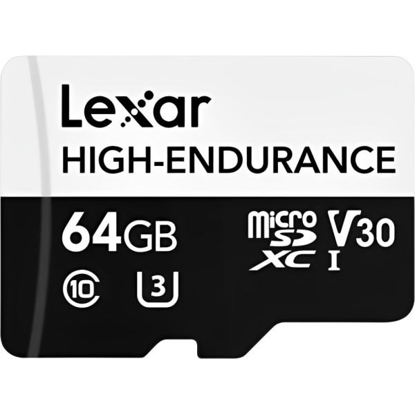 Memória Micro SD Lexar High-Endurance 100 MB/s Classe 10 64 GB (LMSHGED064G-BCNNG)