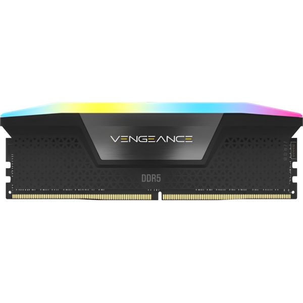 Memória RAM DDR5 Corsair 5600 MHz 16 GB Vengeance RGB (1x16) - Preto (CMH16GX5M1B5600C40)