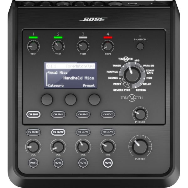 Misturador de Áudio Bose T4S 4 Canais - Preto