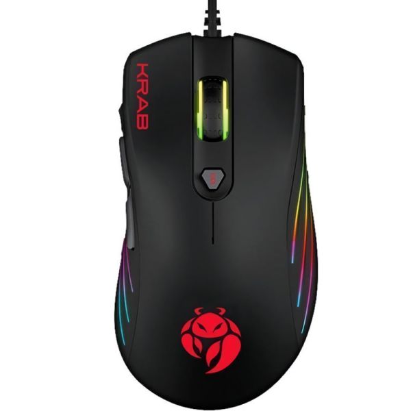 Mouse Gamer Krab KBGMR20 Specter Backlight USB - Preto