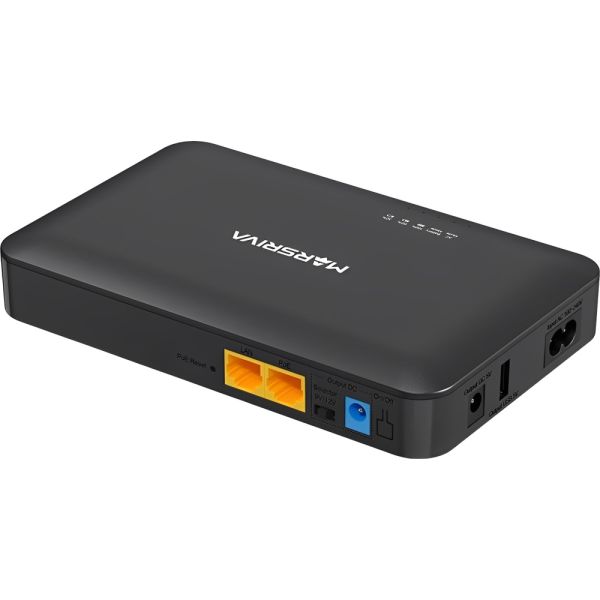 Nobreak UPS Mini Marsriva KP2 EC 8000 mAh 18 W - Preto