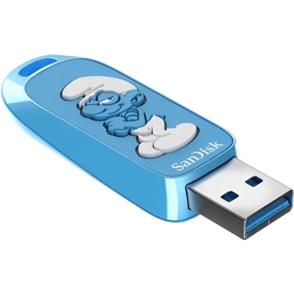 Pendrive SanDisk Smurfs USB 3.2 64 GB - Azul (SDCZIS-064G-G46)
