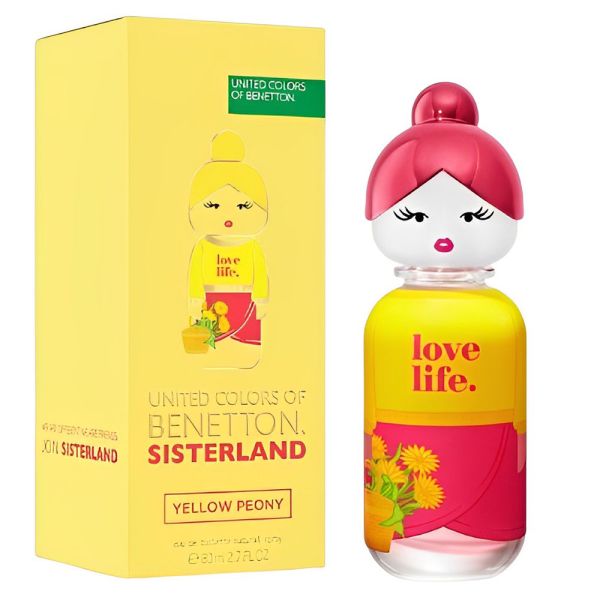 Perfume Benetton Sisterland Yell Peony EDT - Feminino 80mL