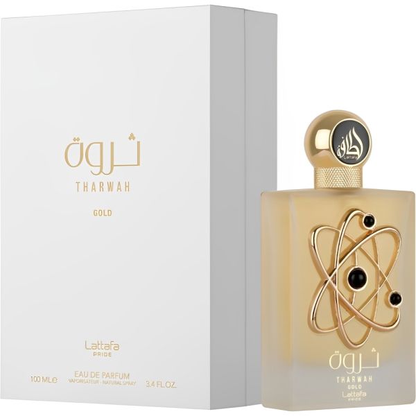 Perfume Lattafa Tharwah Gold EDP - Unissex 100mL