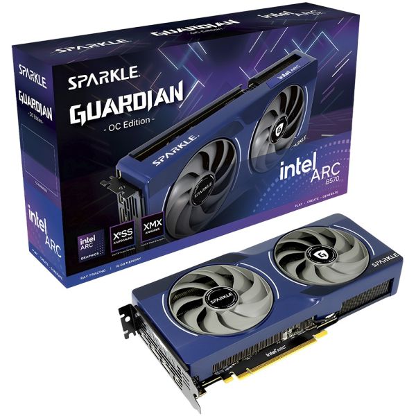 Placa de Vídeo Sparkle Intel Arc B570 Guardian OC 10 GB GDDR6