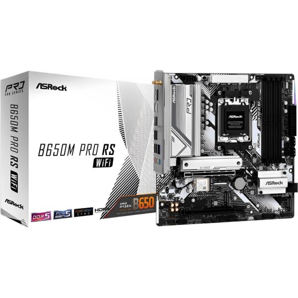 Placa Mãe ASRock B650M Pro RS Wi-Fi AM5 DDR5