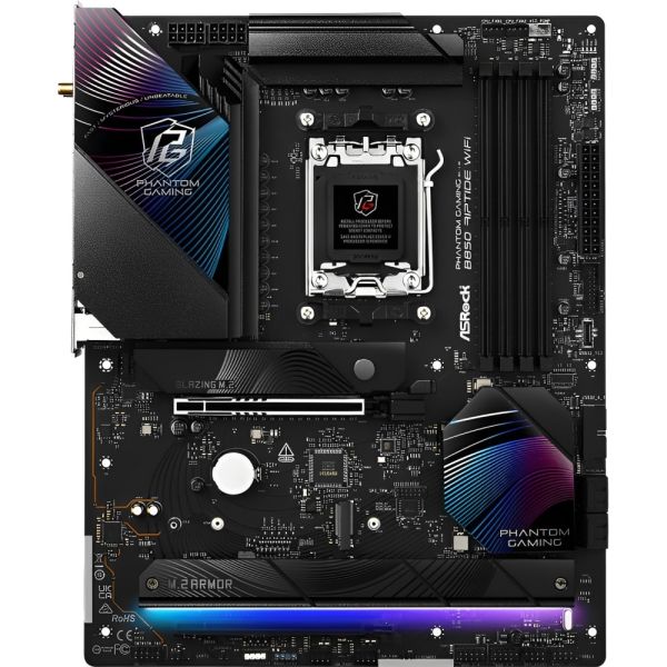 Placa Mãe Asrock Phantom Gaming B850 Riptide Wifi AM5 DDR5 ATX