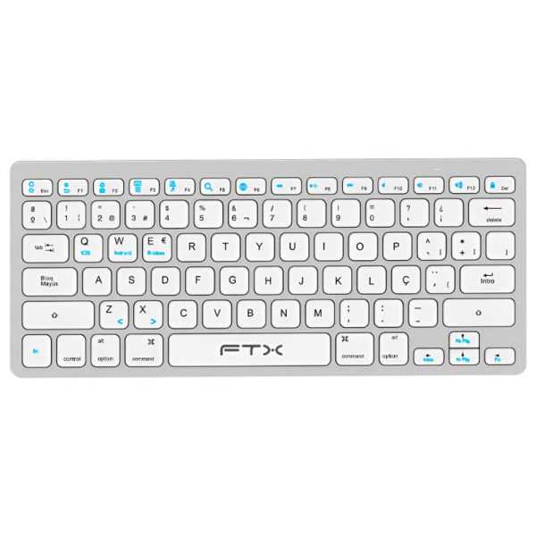Teclado Gamer Mecânico Akko MonsGeek M1W V3 SP RGB 75% Hot Swap Sem Fio - Moonlight White (Inglês)
