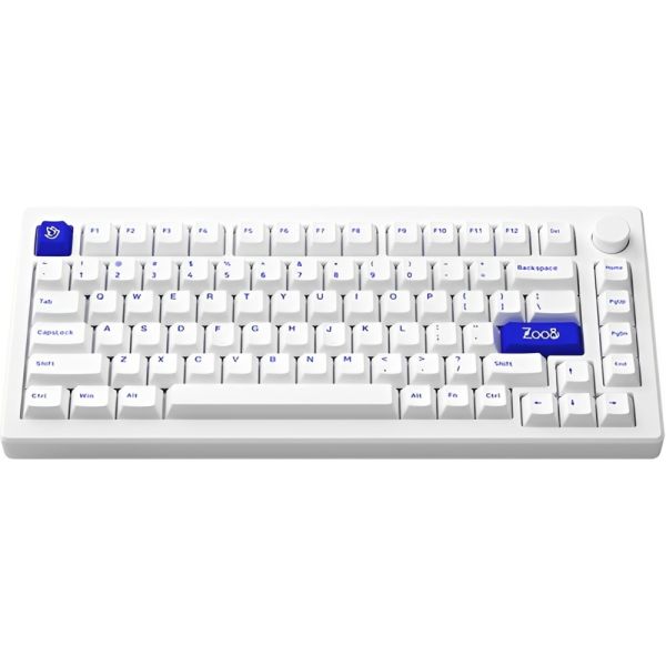 Teclado Gamer Mecânico Keychron V3 Max RGB Sem Fio Switch Red - Carbon Black (Inglês)