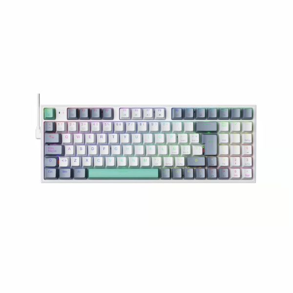 Teclado Gamer Redragon Dragonborn K630W RGB USB - Branco (Inglês)