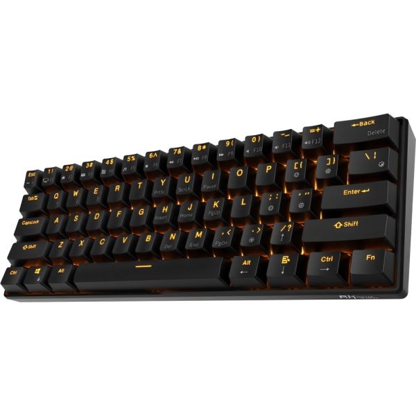 Teclado Mecânico Royal Kludge RK84 75% RGB Sem Fio Switch Brown - Branco (Espanhol)