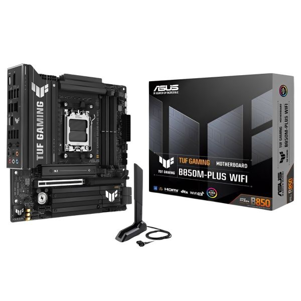 Placa-mãe ASUS TUF Gaming B850M-PLUS AM5 Wi-Fi7 DDR5