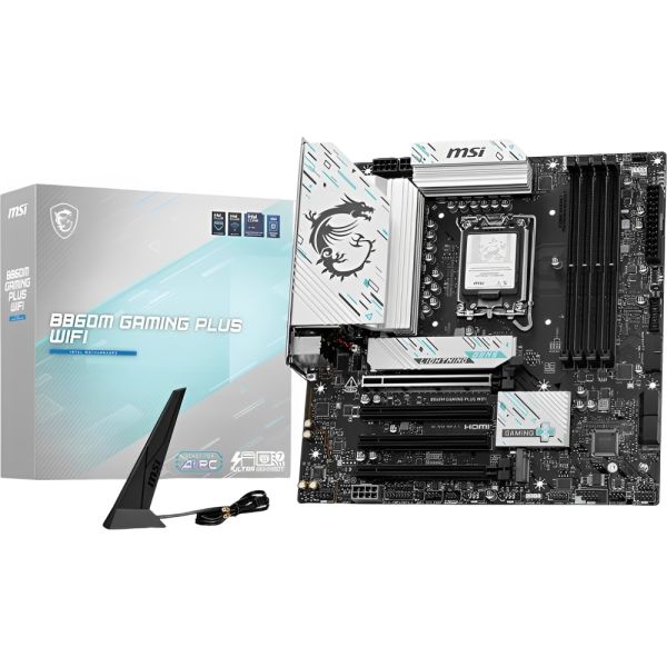 Placa-mãe MSI B860M Gaming Plus Wifi LGA 1851 DDR5