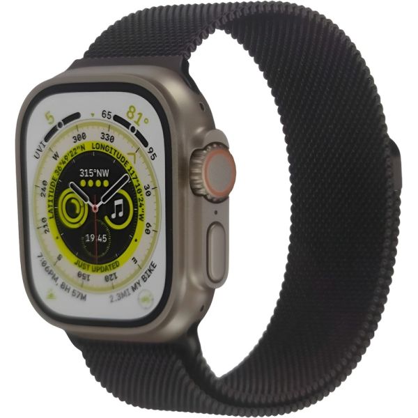 Pulseira Smart Visão para Apple Watch Metal 42/44/45/49 mm - Preto
