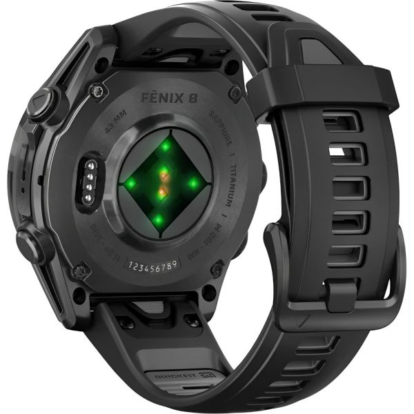 Relógio Smartwatch Garmin Fenix 8 Sapphire Amoled - Laranja (010-02904-10)