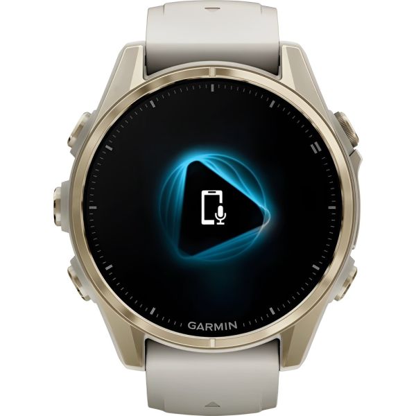 Relógio Smartwatch Garmin Fenix 8 Sapphire Solar - Yellow Titanium (010-02906-20)