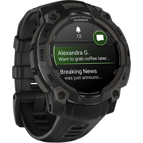 Relógio Smartwatch Garmin Instinct 3 Amoled 50 mm - Black (010-03020-00)