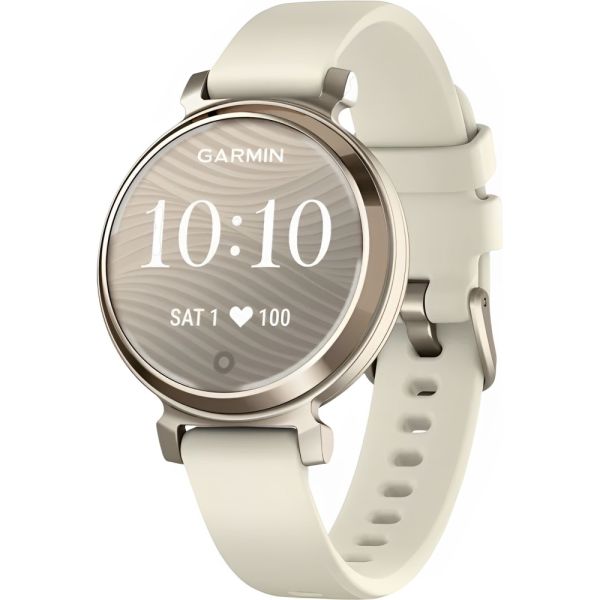 Relógio Smartwatch Garmin Venu 3S Stainless Steel Bezel - Marfim (010-02785-04)