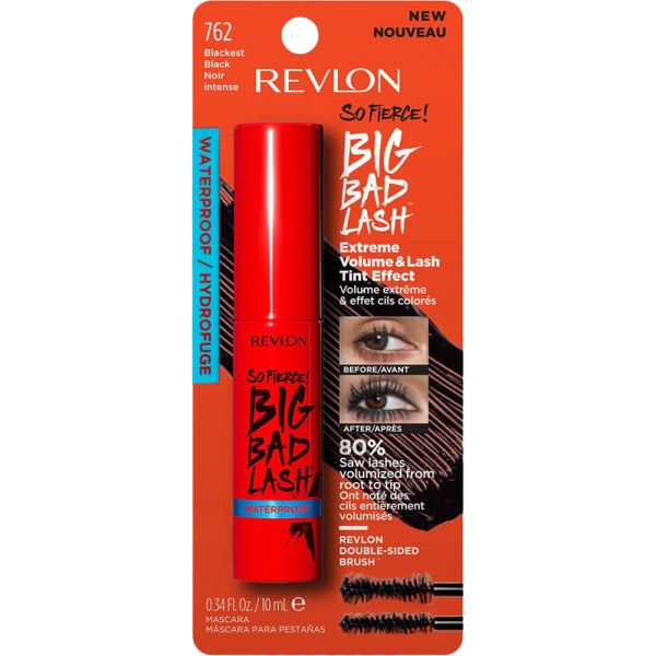 Rímel Revlon So Fierce Big Bad Lash Waterproof 762 Blackest Black