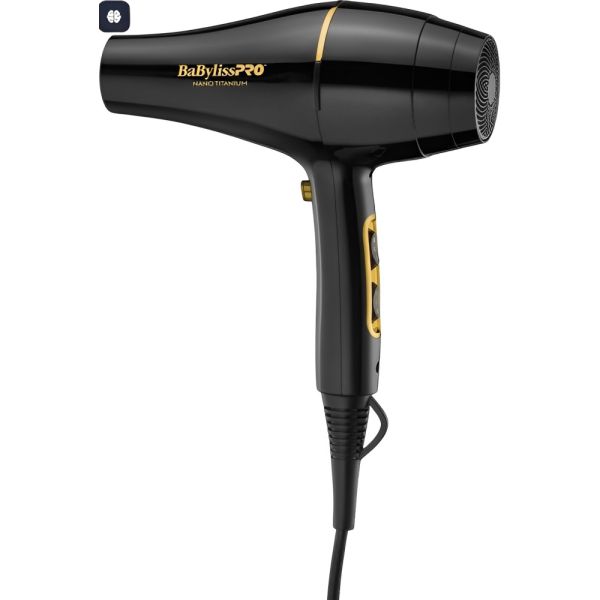 Secador de Cabelo BaBylissPro Iônico B6300UZ 2000 W - Preto