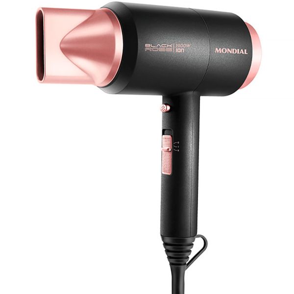 Secador de Cabelo Mondial Travel Ion SC-47-GR 1200 W Bivolt - Golden Rose
