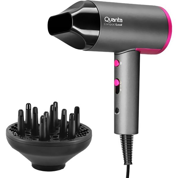Secador de Cabelo Quanta Nice Boy QTSDCP10 1000 W Bivolt - Black