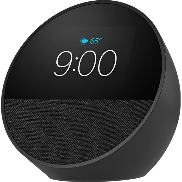 Speaker Amazon Echo Spot Alexa Smart 2024 com Relógio - Preto