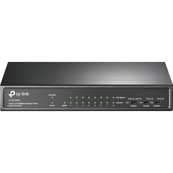 Switch Ethernet TP-Link TL-SF1009P 9 Portas 10/100Mbps PoE+
