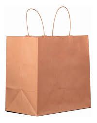 Sacola Papel Kraft 34AX24,5LX21F Alça Kraft (delivery At34) 50unids