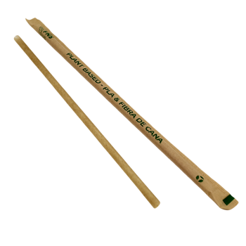 Canudo Fibra Vegetal 20cmx6mm Embalado 100unids