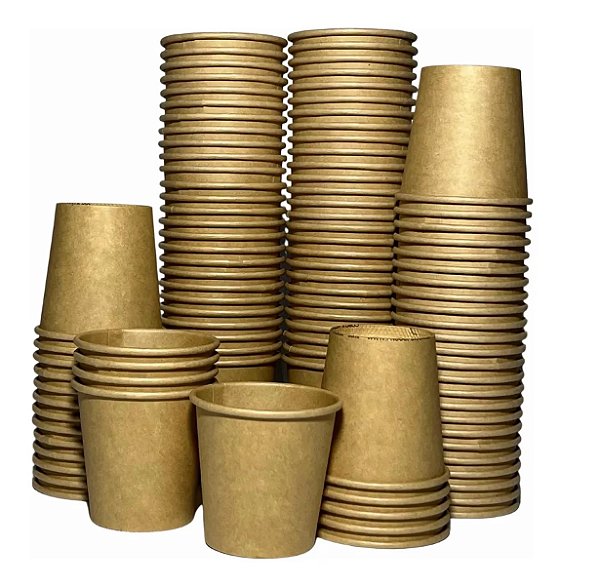 Copo Papel 60ml Kraft 50unids