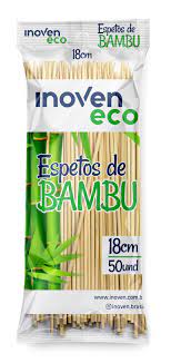 Espeto Bambu 18cm Innoven 50unids