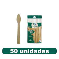 Colher Sobremesa Madeira Theoto 50unids