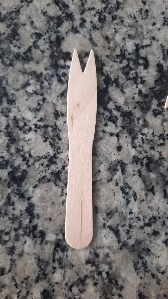 Garfo Petisqueira Madeira 9,5cm Fns 100 unids