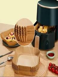 Forma Descartável Papel Air Fryer Quadrada 50unids