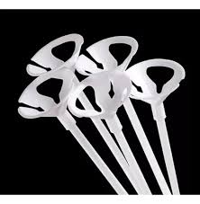 Vareta branca para balão 10 unids