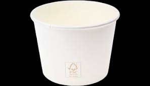 Pote Papel 550ml Branco 16OZ FSC 20x25 unids