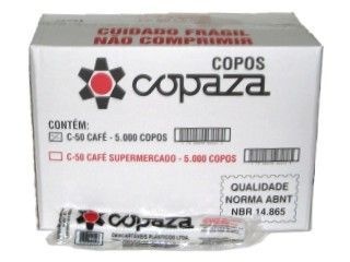 Copo Descartavel 50ML Copaza branco 5000 unids