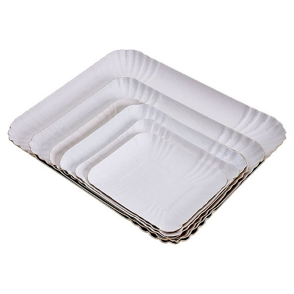 Bandeja Papelão nº21 Branca 16cmx13cm 200unids